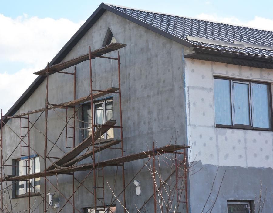 Isolatie-muur illustratie